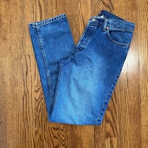 GAP Special Edition Lowrise Medium Wash Straight Leg Button Fly Denim Jean Sz 8